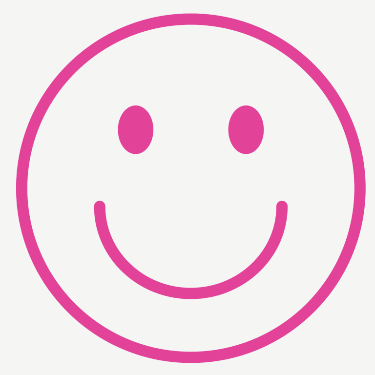Icon Smiley als Symbol für Authentizität