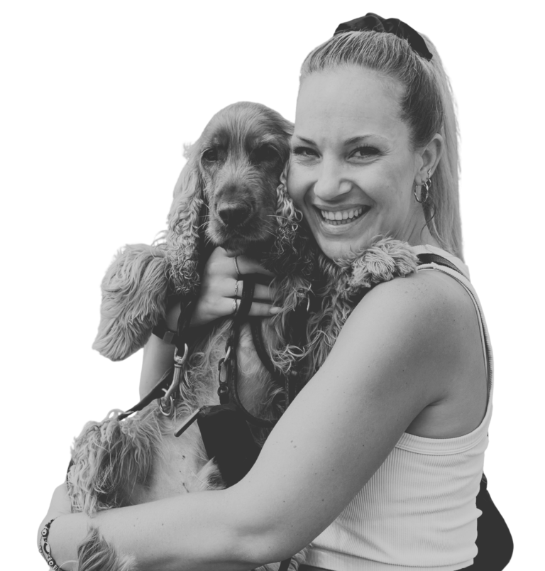 Ein Bild von Daniela Blöcker, und ihrem Cocker Spaniel Paul. 