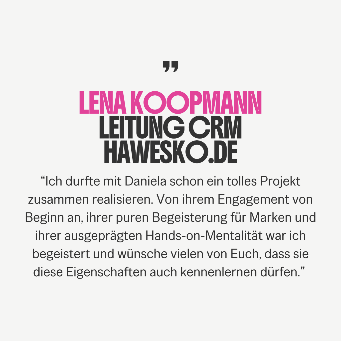 Zitat Lena Koopmann Zitat Lena Koopmann als Empfehlung